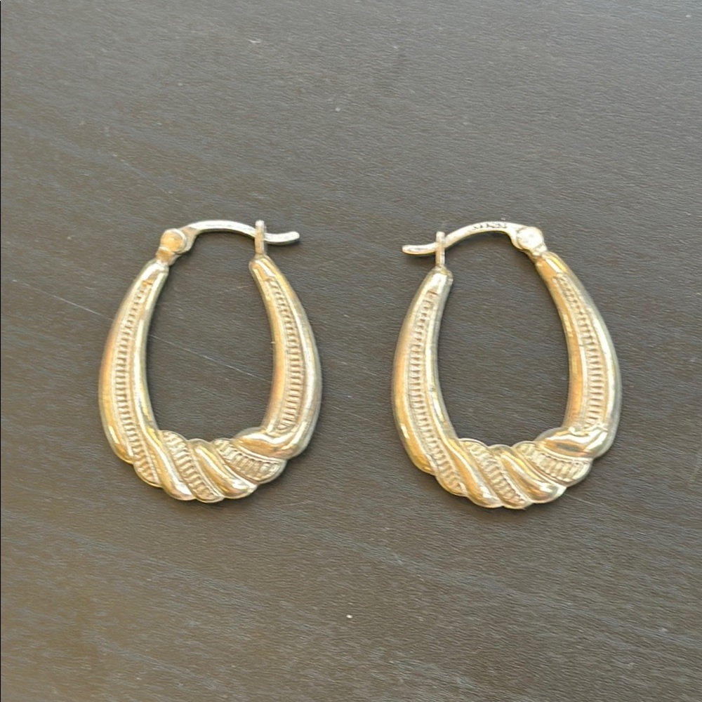 Elegant Sterling Silver Hoop Earrings